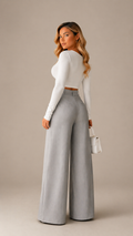 AVALISSE WIDE-LEG TAILORED PANTS