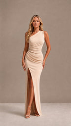 ROMINA SOFT CHAMPAGNE GLAM DRESS