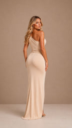 ROMINA SOFT CHAMPAGNE GLAM DRESS