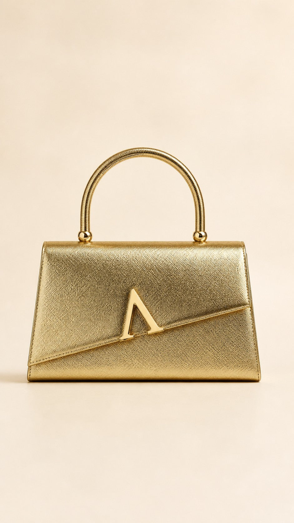ALESSIA GOLD HANDLE BAG