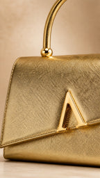 ALESSIA GOLD HANDLE BAG