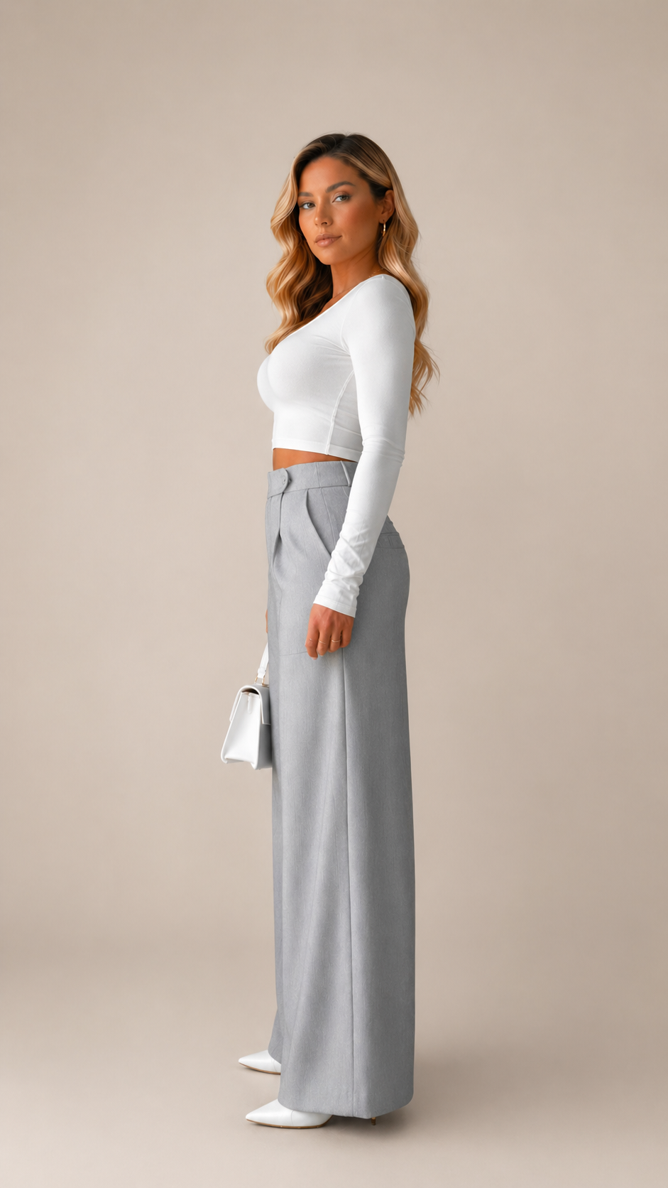 AVALISSE WIDE-LEG TAILORED PANTS