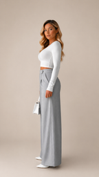 AVALISSE WIDE-LEG TAILORED PANTS