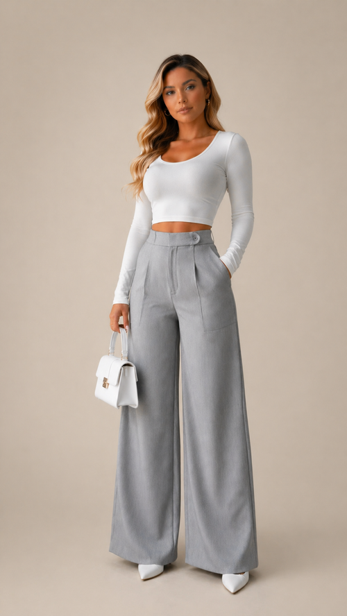 AVALISSE WIDE-LEG TAILORED PANTS