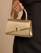 ALESSIA GOLD HANDLE BAG